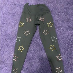 Colorful Star exercise  leggings